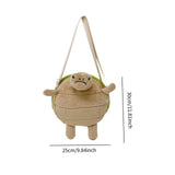 Maxbell Crossbody Zipper Cartoon Turtle Shoulder Bag for Trips Street Outdoor Indoor