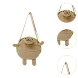 Maxbell Crossbody Zipper Cartoon Turtle Shoulder Bag for Trips Street Outdoor Indoor