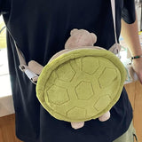 Maxbell Crossbody Zipper Cartoon Turtle Shoulder Bag for Trips Street Outdoor Indoor