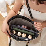 Maxbell Makeup Bag Towel Storage Mesh Travel Toiletry Bag for Bathroom Business Trip Black