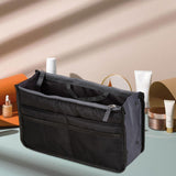 Maxbell Makeup Bag Towel Storage Mesh Travel Toiletry Bag for Bathroom Business Trip Black