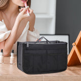 Maxbell Makeup Bag Towel Storage Mesh Travel Toiletry Bag for Bathroom Business Trip Black