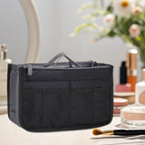 Maxbell Makeup Bag Towel Storage Mesh Travel Toiletry Bag for Bathroom Business Trip Black
