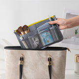 Maxbell Makeup Bag Towel Storage Mesh Travel Toiletry Bag for Bathroom Business Trip Grey