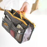 Maxbell Makeup Bag Towel Storage Mesh Travel Toiletry Bag for Bathroom Business Trip Grey