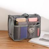 Maxbell Makeup Bag Towel Storage Mesh Travel Toiletry Bag for Bathroom Business Trip Grey