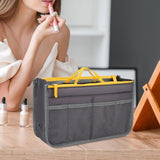 Maxbell Makeup Bag Towel Storage Mesh Travel Toiletry Bag for Bathroom Business Trip Grey