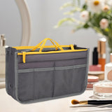 Maxbell Makeup Bag Towel Storage Mesh Travel Toiletry Bag for Bathroom Business Trip Grey