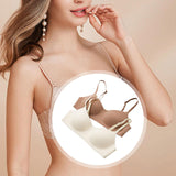 Maxbell 2 Pieces Wireless Bra with Thin Straps Underwear Practical Seamless Bralette M