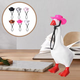 Maxbell 6x Mini Desk Goose Headwear Magnetic Goose Outfit for Home Bedroom Classroom