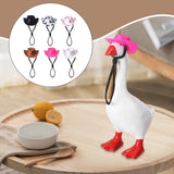 Maxbell 6x Mini Desk Goose Headwear Magnetic Goose Outfit for Home Bedroom Classroom