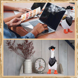 Maxbell 3 Set Desk Goose Outfits Stylish Ornaments Cute for Desktop Home Living Room