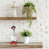 Maxbell 3 Set Desk Goose Outfits Stylish Ornaments Cute for Desktop Home Living Room