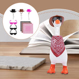 Maxbell 3 Set Desk Goose Outfits Stylish Ornaments Cute for Desktop Home Living Room