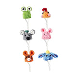 Maxbell 6 Pieces Hamster Hats Decorative Funny Soft Gift Ornaments Hand Knitted Hats
