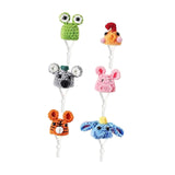 Maxbell 6 Pieces Hamster Hats Decorative Funny Soft Gift Ornaments Hand Knitted Hats