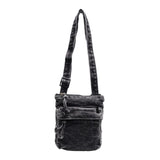Maxbell Denim Phone Purse Adjustable Soft Crossbody Bag for Travel Women Men Camping