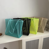 Maxbell Mesh Beach Bag Chic Large Trendy Stylish Handbag for Fishing Vacation Travel Black