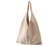 Maxbell Knitted Boho Shoulder Handbag Crochet Tote Bag for Women for Beach Bag Party beige