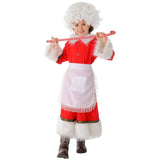 Maxbell Santa Costume Dress Fall Winter Fashion Christmas Dress for Party Kids Girls L Red
