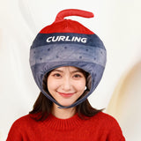 Curling Headgear Hat Gift Costume Cap for Holiday Stage Performance Carnival