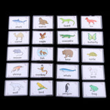 Maxbell Kids Early Educational Sight Word Flash Cards 80 Pieces Animal - Aladdin Shoppers