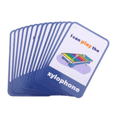 Maxbell Flash Cards - Educational Picture & Word Card Musical instruments - 14Pieces - Aladdin Shoppers