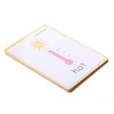 Maxbell Maxbell Flash Cards - Educational Learning Picture & Word Card Weather - 22Pieces