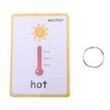 Maxbell Maxbell Flash Cards - Educational Learning Picture & Word Card Weather - 22Pieces