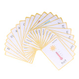 Maxbell Maxbell Flash Cards - Educational Learning Picture & Word Card Weather - 22Pieces