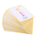 Maxbell Maxbell Flash Cards - Educational Learning Picture & Word Card Weather - 22Pieces