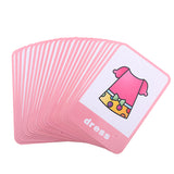 Maxbell Maxbell Flash Cards - Educational Learning Picture & Word Card Clothes - 23Pieces