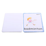 Maxbell Maxbell Flash Cards - Educational Learning Picture & Word Card Sports - 14Pieces