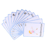 Maxbell Maxbell Flash Cards - Educational Learning Picture & Word Card Sports - 14Pieces