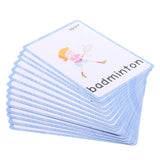 Maxbell Maxbell Flash Cards - Educational Learning Picture & Word Card Sports - 14Pieces