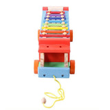 Maxbell Maxbell Wooden Xylophone 8-Note Musical Toy Kids Development Wisdom Animals Car