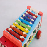 Maxbell Maxbell Wooden Xylophone 8-Note Musical Toy Kids Development Wisdom Animals Car