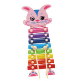 Maxbell Maxbell Wooden Xylophone 8-Note Musical Toy Kids Development Wisdom Rabbit