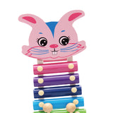 Maxbell Maxbell Wooden Xylophone 8-Note Musical Toy Kids Development Wisdom Rabbit