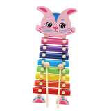 Maxbell Maxbell Wooden Xylophone 8-Note Musical Toy Kids Development Wisdom Rabbit