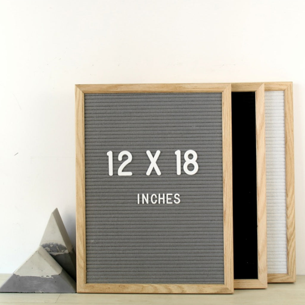 Maxbell Maxbell Retro Felt Letter Board Home Restaurant Changeable Message Board Sign White