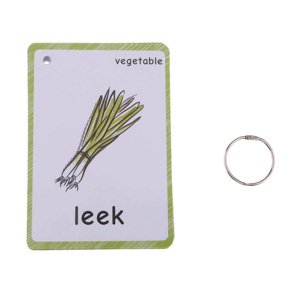 Maxbell Maxbell Preschool Educational Sight Word Flash Cards Vegetable - 20 Pieces