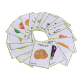 Maxbell Maxbell Preschool Educational Sight Word Flash Cards Vegetable - 20 Pieces