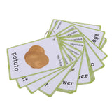 Maxbell Maxbell Preschool Educational Sight Word Flash Cards Vegetable - 20 Pieces