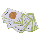 Maxbell Maxbell Preschool Educational Sight Word Flash Cards Vegetable - 20 Pieces