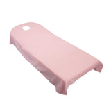 Maxbell 5 Pieces Soft Beauty Massage SPA Bed Cover Sheet With Breath Hole Pink