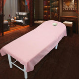 Maxbell 5 Pieces Soft Beauty Massage SPA Bed Cover Sheet With Breath Hole Pink