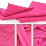 Maxbell 5 Pieces Soft Beauty Massage SPA Bed Cover Sheet With Breath Hole Hot Pink