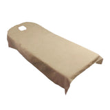 Maxbell 5 Pieces Soft Beauty Massage SPA Bed Cover Sheet With Breath Hole Camel