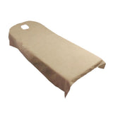 Maxbell 5 Pieces Soft Beauty Massage SPA Bed Cover Sheet With Breath Hole Camel